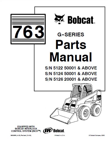 bobcat 763 skid steer loader parts manual|763 bobcat parts catalog.